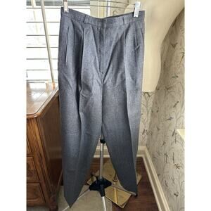 The Michael 100% Wool Vintage Gray Casual Pants Business Preppy USA